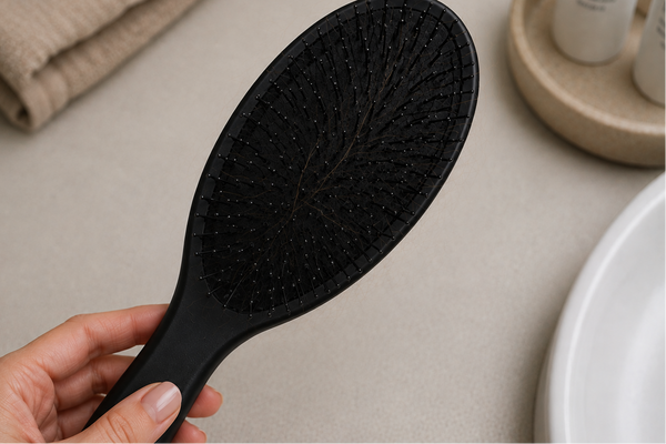 LESS HAIR IN THE BRUSH - After